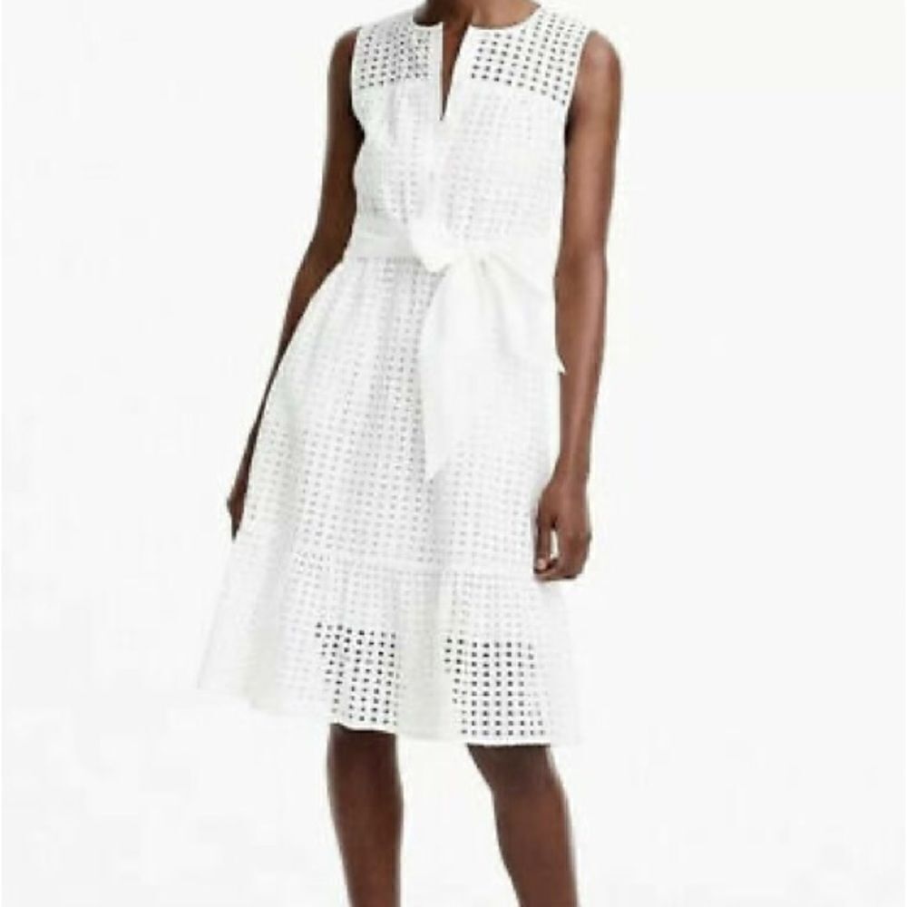J.Crew White Eyelet Dress